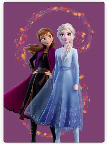 Disney Frozen flisinė antklodė 100x140cm