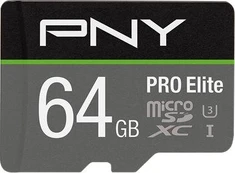 Atminties kortelė PNY PRO Elite Micro SDXC 64GB + Adapteris SD