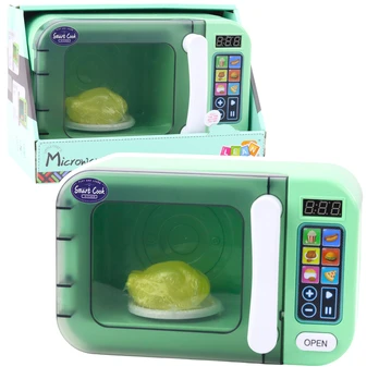 Žaislinė buitinė technika, mikrobangų krosnelė Lean Toys Mini Kitchen Series, žalia