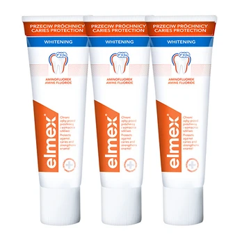 Elmex Whitening toothpaste Caries Protection Whitening 3 x 75 ml 75ml Unisex