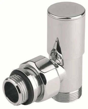 Kampinis ventilis Carlo Poletti Compact, kampinis, radiatoriams, 1/2''