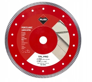Rubi Tpl 250 Ext Pro deimantinis diskas porcelianiniam gresui pjauti