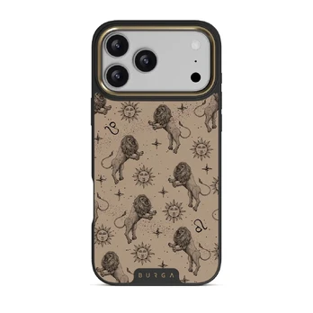Leo - iPhone 17 Pro Max Case, Elite Dark (MagSafe) / Gold / Beige