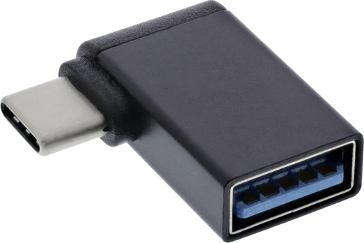 Adapteris USB InLine USB-A - USB-C Juodas (35805W)
