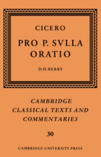 Cicero: Pro P. Sulla oratio