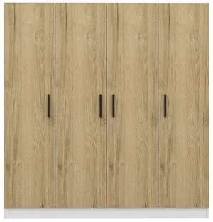 Spinta Kalune Design Kale 3858, balta/riešuto, 52 cm x 180 cm x 210 cm