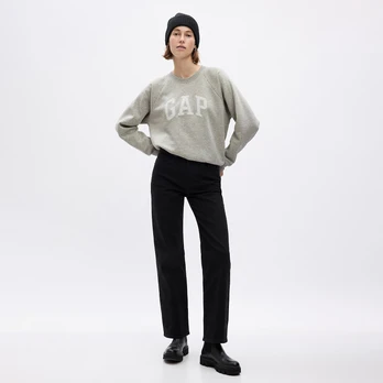 GAP Logo Sweatshirt Light Heather Grey - Dydis XL (829096-02 Džemperiai)