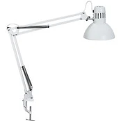 LED spaustuvinė lempa MAULstudy, balta, plieninė, aukštis 44 cm, E27
