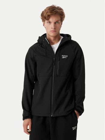 Reebok Demisezoninė striukė RCC00095 Juoda Regular Fit