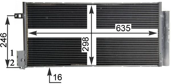 Kondensatorius, oro kondicionierius MAHLE AC 505 001S