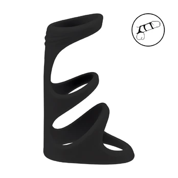 LEVELZ 3-Loop Silicone Performance System Black Adjustable Rings