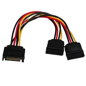 Akyga AK-CA-31 SATA cable 0.15 m Juodas,Raudona,Geltona