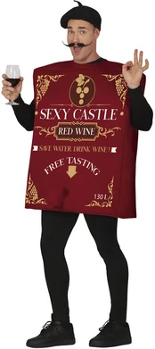 Butelio kostiumas suaugusiems "Red wine"