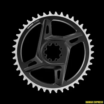 Priekinė žvaigždė SRAM ROAD 42T DM X-SYNC 6.5MM OFFSET - BLACK/SILVER (RED FORCE E1) Including 8 chainring bolts