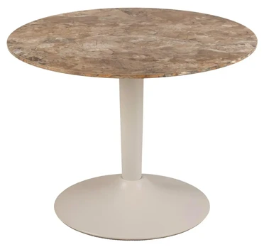 Malta coffee table, Top ceramic brown Aberta, Base steel matt grey, Ø60x45 cm
