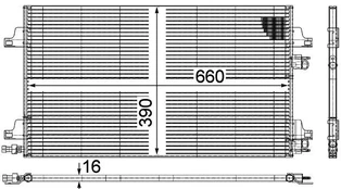 Kondensatorius, oro kondicionierius MAHLE AC366000P