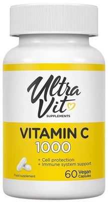 Vitaminai UltraVit Vitamin C 60, 0.06 kg