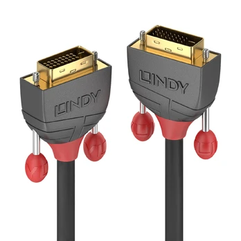 Kabelis Lindy DVI- D - DVI- D 3m pilka (36223)