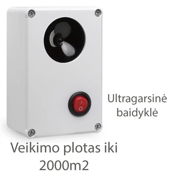 Ultragarsinis graužikų atbaidiklis PestGuard H6, iki 1500 m²
