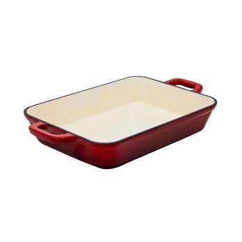 Emaliuotas ketaus kepimo indas, 2 l, raudonas