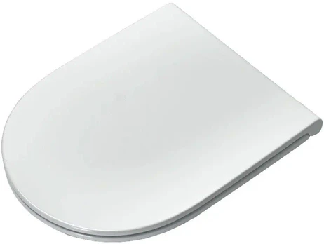 Klozeto dangtis Simas Trevi Soft Close, balta matinė, TR004