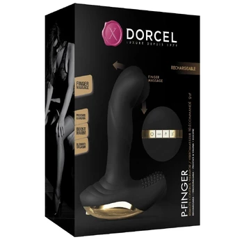 Marc Dorcel P-Finger prostatos ir makšties masažuoklis Juodas