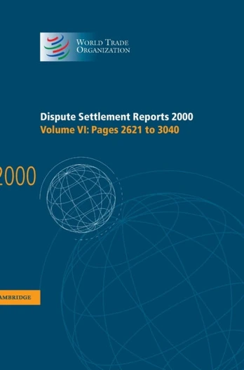 Dispute Settlement Reports 2000: Volume 6, Pages 2621-3040