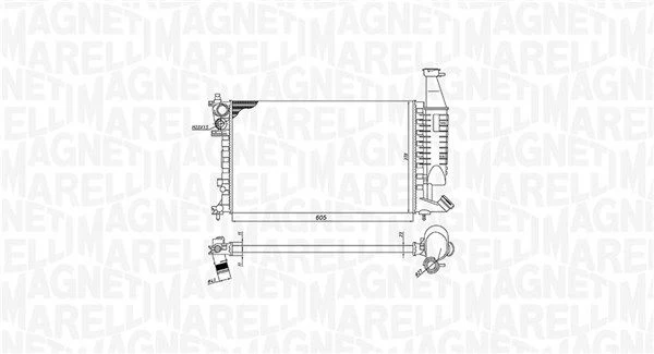 Radiatorius, variklio aušinimas MAGNETI MARELLI 350213186400