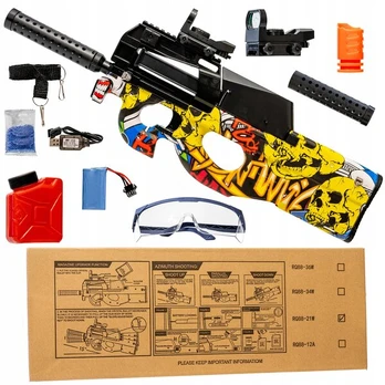 Žaislinis automatinis šautuvas P90 GUN Csgo + šoviniai