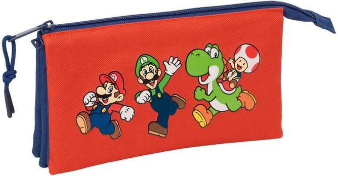 Kelioninis Safta Super Mario Bros Mamma Mia triple pencil case