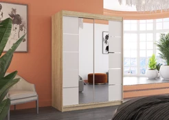 Sliding wardrobe with mirror NORDIC 150 kaina