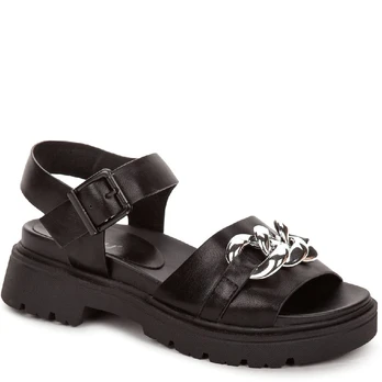 Basutės mergaitėms, Juoda, SANDALS