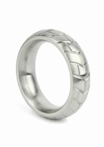 Mr. Steel MeGa Tire C-Ring Satin 45mm - Stainless Steel, Satin Finish