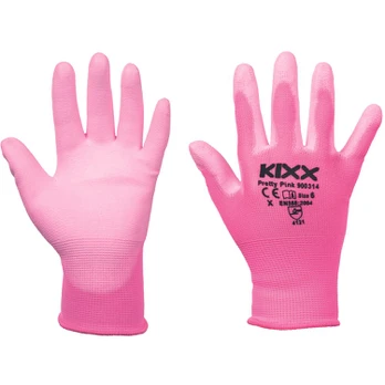 Sodo pirštinės aplietos PU Kixx PRETTY PINK