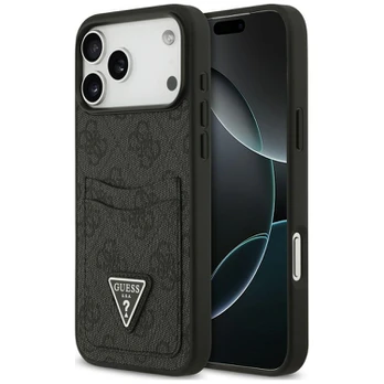 Case Guess 4G Double Card Triangle for iPhone 18 Pro Max / 17 Pro Max black