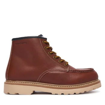 Tommy Jeans Auliniai batai Archive '01 American Lth Boot EM0EM01779 Ruda