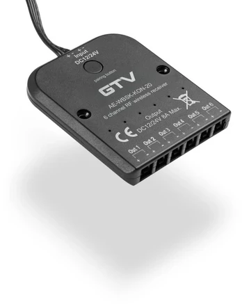 Signal receiver for SKY system, 8A, 12V/96W,24V/192W, 1m cable with mini amp