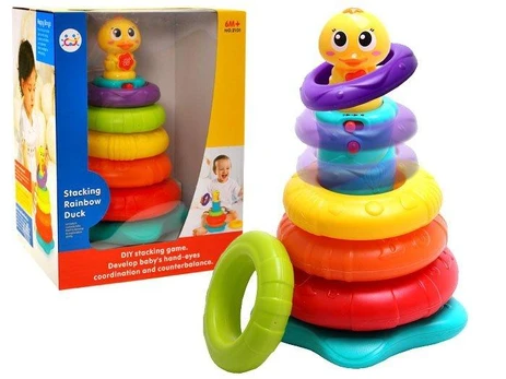 Interaktyvus žaislas Hola Stacking Rainbow Duck ZA1484