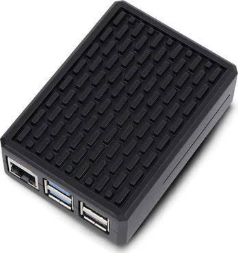 OEM dėklas Raspberry Pi 5 - aliuminis - juodas}