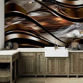 Artgeist Fototapetas - Amber storm