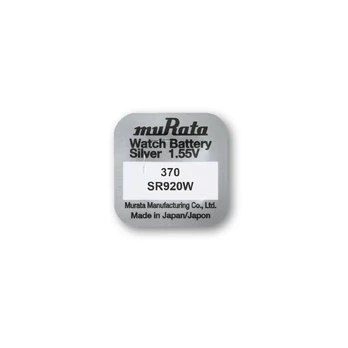 Murata 370 (SR920W) sidabro oksido baterijos 10 vnt.