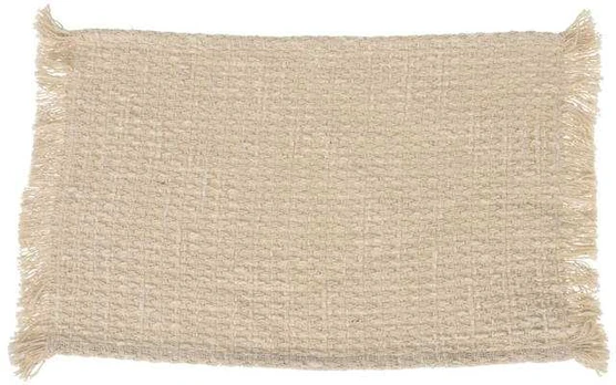 Table mat in natural color, 45 x 30 cm,