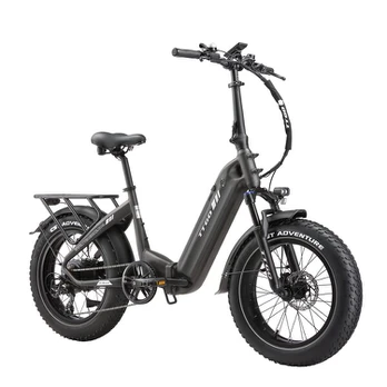 Sulankstomas elektrinis dviratis „TTGO F6 Boost“, 20 colių, pilkas