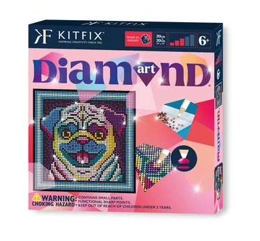 KITFIX DIY Deimančiukų menas „Mopsas“