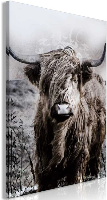 Artgeist Paveikslas - Highland Cow in Sepia
