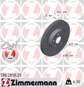 Stabdžių diskas ZIMMERMANN 590.2850.20 kaina