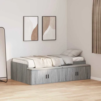 Lovos rėmas Pilkas Sonoma 90 x 200 cm Apdirbta mediena
