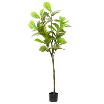 Dirbtinis fikusas, žalios spalvos, 165cm, 48 lapai