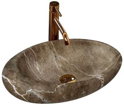 Praustuvas Rea Stone Roxy B, keramika, 49 cm x 31 cm x 13.5 cm