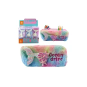 Lean Plush pencil case with mermaid tail, sequins, pastel colors kaina
